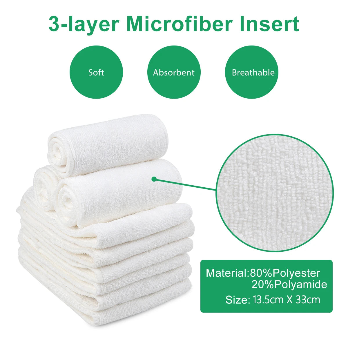 Modern Eco-Friendly Cloth Diapers: Choose Your Style for Babies 3-15kg!