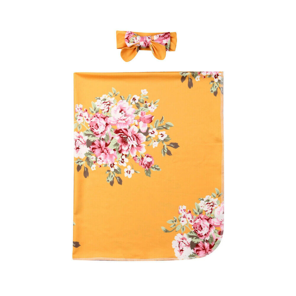 Floral Printed Baby Wrap