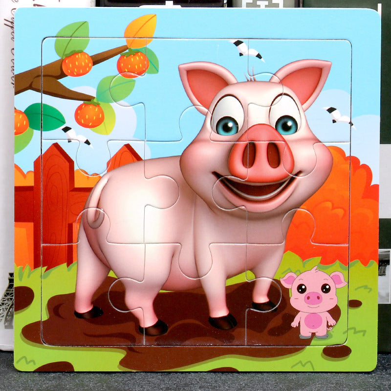 Toddler Educational Wooden Jigsaw Puzzle
