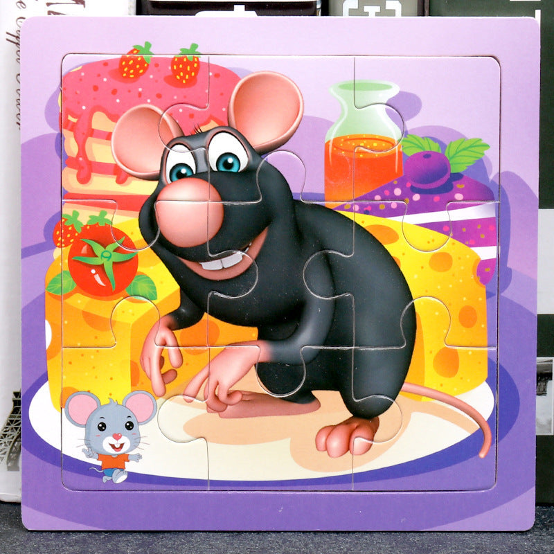 Toddler Educational Wooden Jigsaw Puzzle