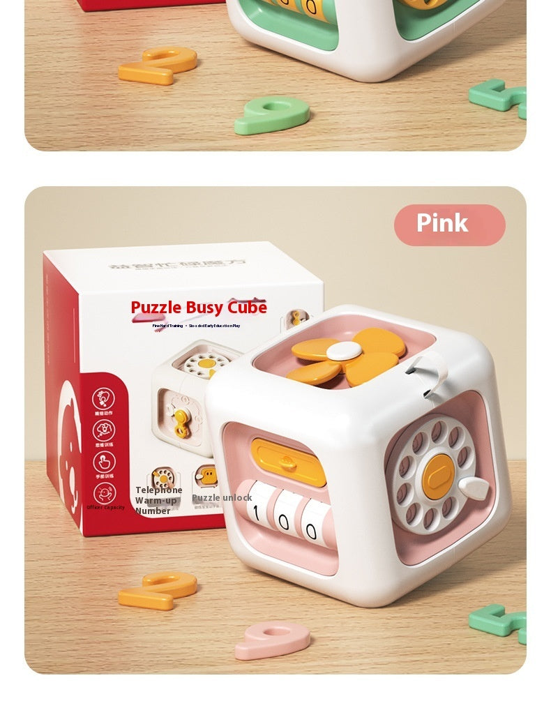 Baby Cube Puzzle Hexahedral Organ Busy Box
