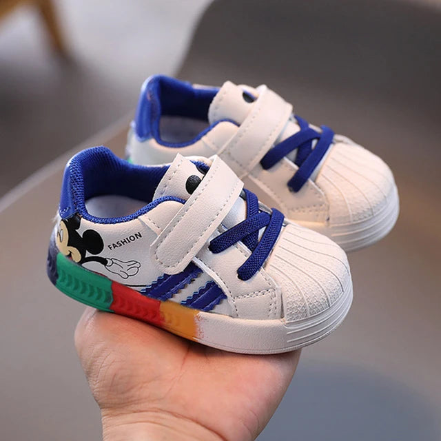 Mickey Magic: Trendy Sneakers for Toddlers & Babies 🌈👶👟