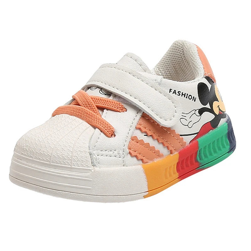 Mickey Magic: Trendy Sneakers for Toddlers & Babies 🌈👶👟