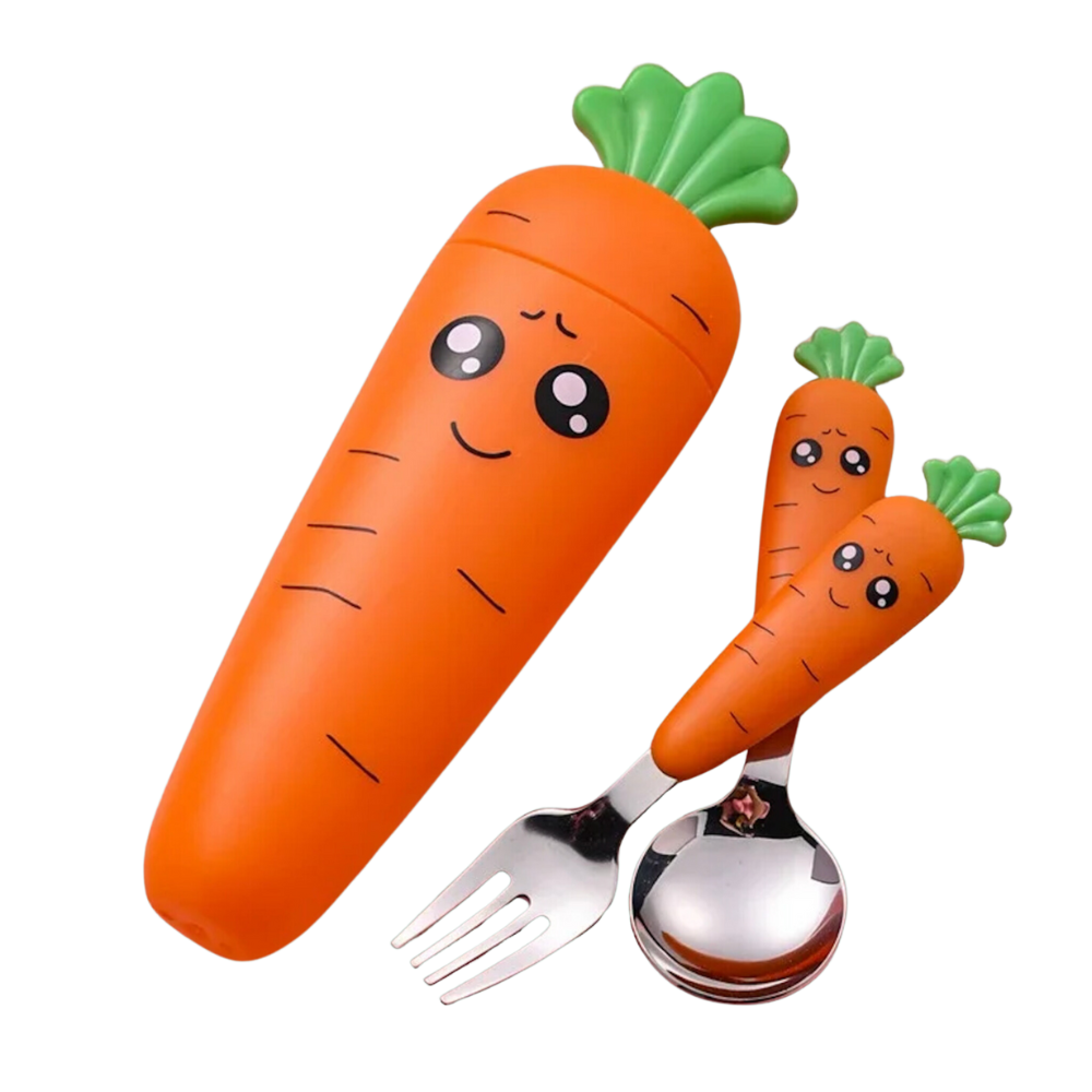 Carrot Shape Kids Utensils