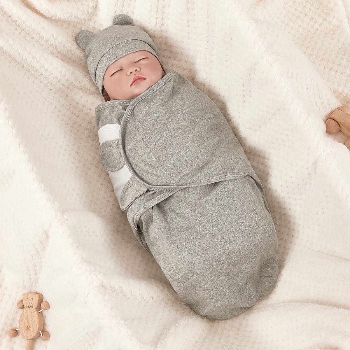 Anti-startle Swaddling Cotton Baby Sleeping Bag - Cute Cubs