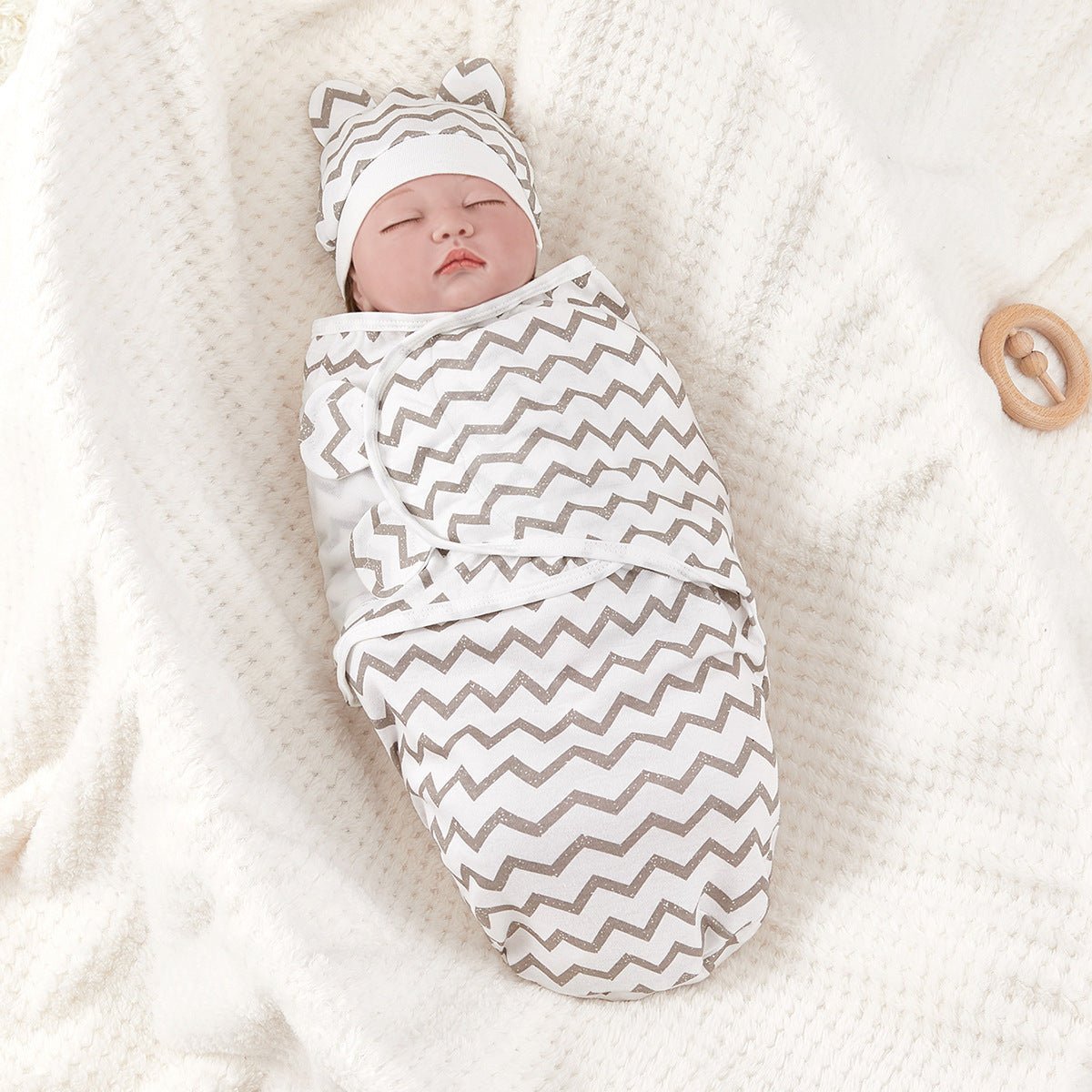 Anti-startle Swaddling Cotton Baby Sleeping Bag - Cute Cubs