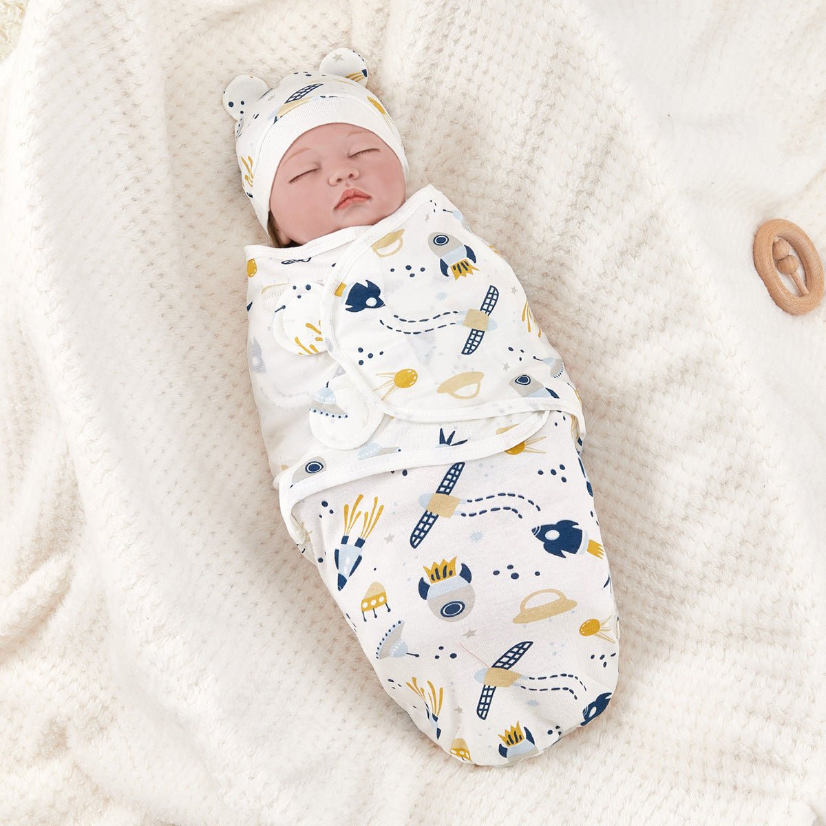 Anti-startle Swaddling Cotton Baby Sleeping Bag - Cute Cubs