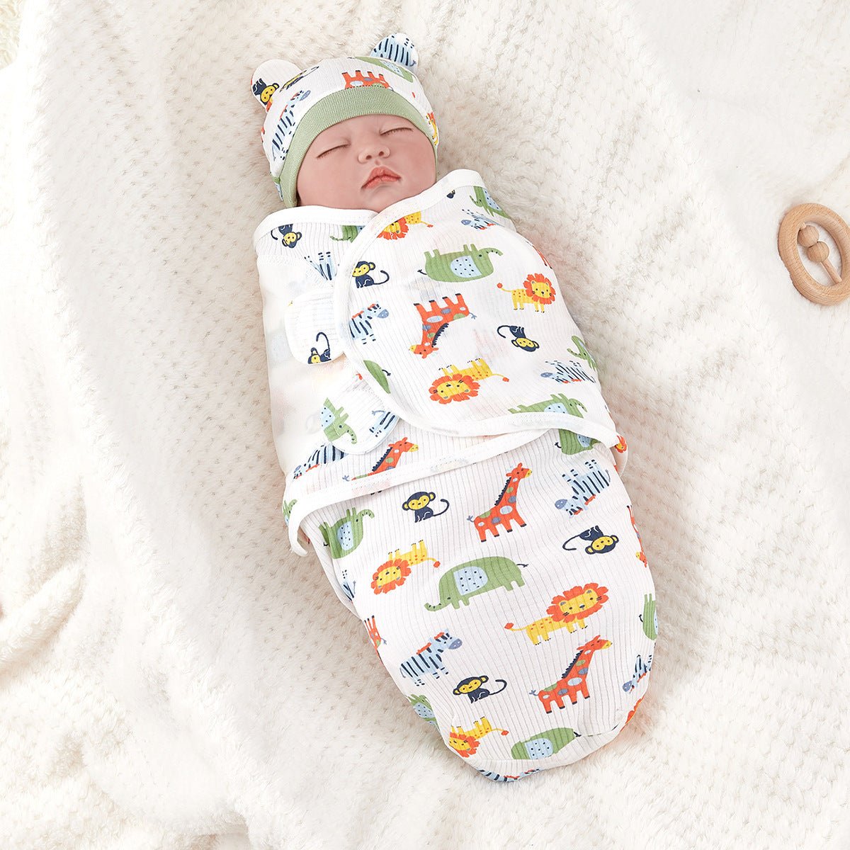 Anti-startle Swaddling Cotton Baby Sleeping Bag - Cute Cubs