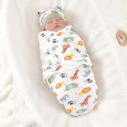 Anti-startle Swaddling Cotton Baby Sleeping Bag - Cute Cubs