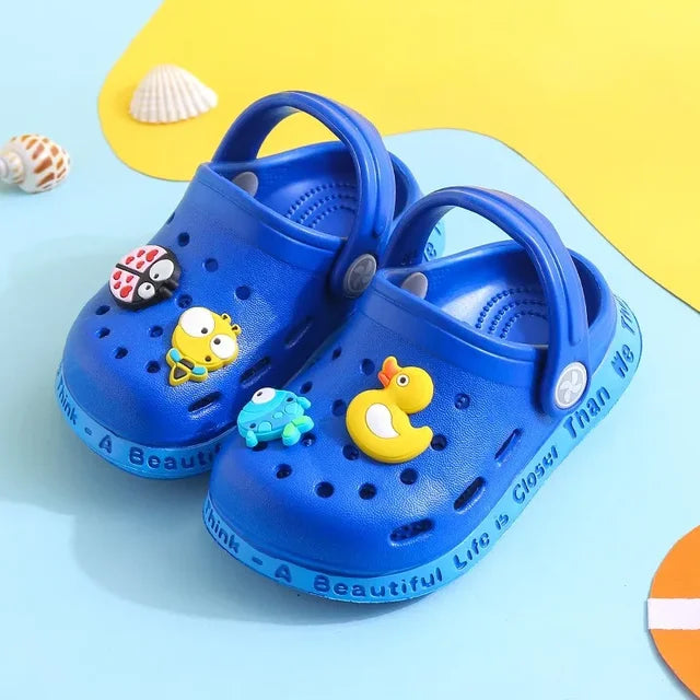 Summer Kids Sandals 🏖️ Fun-in-the-Sun: Comfy & Cute Cartoon Beach Sandals for Boys & Girls 🌈