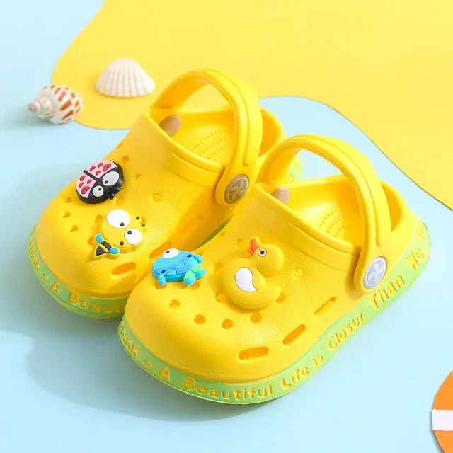 Summer Kids Sandals 🏖️ Fun-in-the-Sun: Comfy & Cute Cartoon Beach Sandals for Boys & Girls 🌈