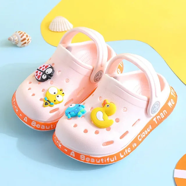 Summer Kids Sandals 🏖️ Fun-in-the-Sun: Comfy & Cute Cartoon Beach Sandals for Boys & Girls 🌈