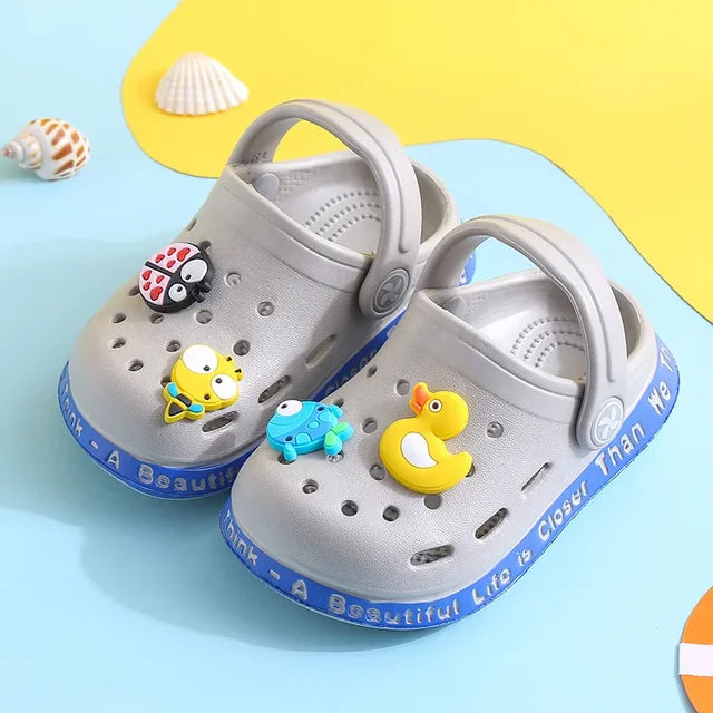 Summer Kids Sandals 🏖️ Fun-in-the-Sun: Comfy & Cute Cartoon Beach Sandals for Boys & Girls 🌈
