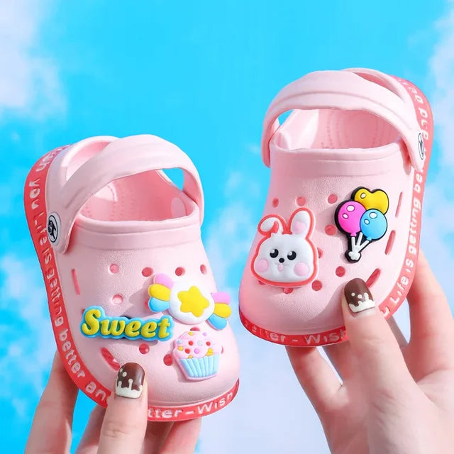 Summer Kids Sandals 🏖️ Fun-in-the-Sun: Comfy & Cute Cartoon Beach Sandals for Boys & Girls 🌈