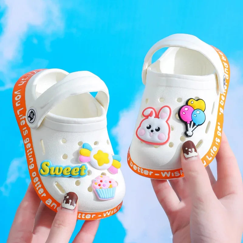 Summer Kids Sandals 🏖️ Fun-in-the-Sun: Comfy & Cute Cartoon Beach Sandals for Boys & Girls 🌈