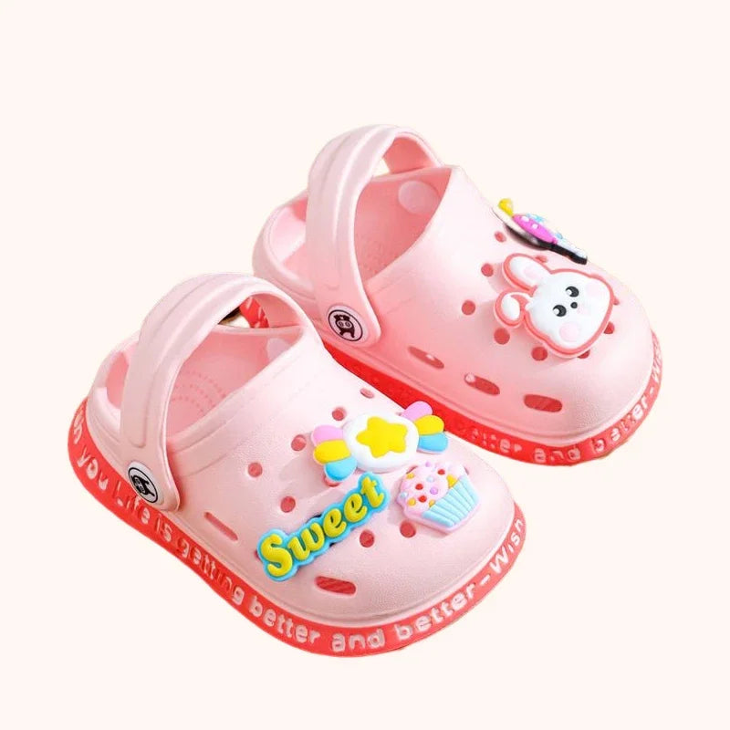 Summer Kids Sandals 🏖️ Fun-in-the-Sun: Comfy & Cute Cartoon Beach Sandals for Boys & Girls 🌈