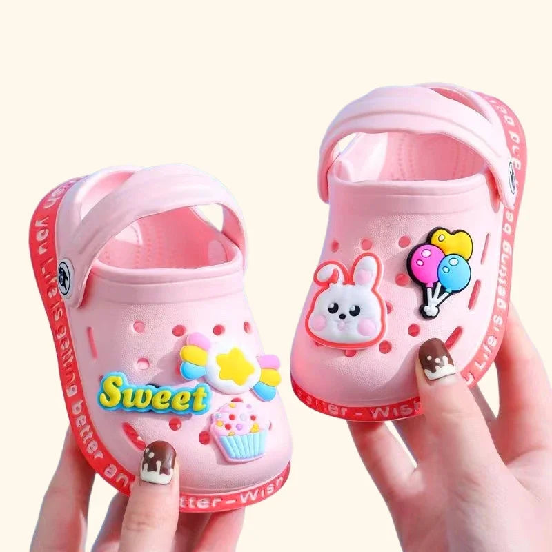 Summer Kids Sandals 🏖️ Fun-in-the-Sun: Comfy & Cute Cartoon Beach Sandals for Boys & Girls 🌈